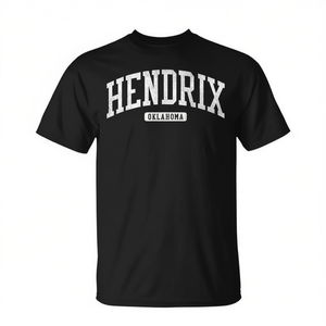 T-shirt style collège Hendrix Oklahoma, unisexe, taille adulte moyenne - Product Image 2