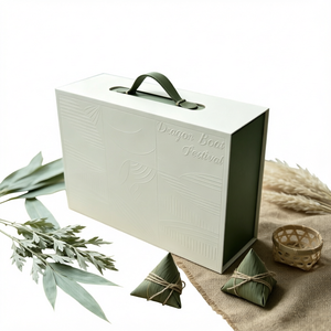 Caja de Regalo Rígida de Dos Tonos con Correa, Estuche de Presentación con Grabado en Relieve y Bandeja Interior Personalizada para Empaque de Regalos y Artesanías - Product Image 1