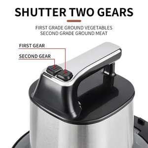 電気フードチョッパーミートグラインダースライサーミキサーチョッパーfufuマシンミートミンサーフードプロセッサーミートグラインダー - Product Image 2