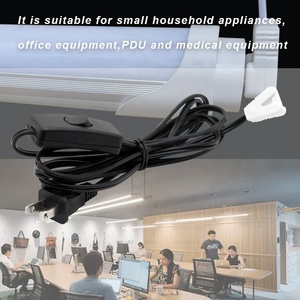 在线NEMA 1-15P电力电缆，带2针P架偏振美国标准电子灯箱开关铜导体 - Product Image 4