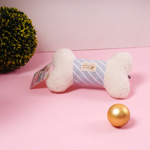 Jouets en peluche qui grincent pour chiens, jouet à mâcher durable pour petits chiens, gris, blanc, vert - Product Image 3