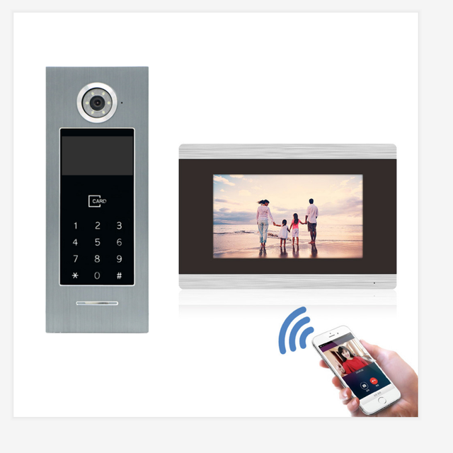 Multi Apartment SIP IP Wifi Android/IOS APP Remote Control Unlock Intercom Building Video Intercom System