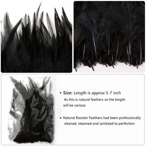 جودة عالية مصبوغ 5-7 بوصة الديك سرج الريش اليدوية الزفاف المنزل الطرف الأقراط المجوهرات ديي حلم الماسك الزينة - Product Image 5