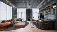 Comptoir de Bar de Pub industriel moderne, Design d'intérieur de Club privé, mobilier Commercial de comptoir de Bar de Sport à vendre