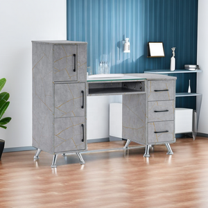Moderno Salón <span class=keywords><strong>de</strong></span> Arte portátil Rosa tecnología uñas escritorio muebles manicura uñas mesas - Product Image 2