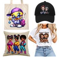 Transferts DTF en gros d'usine, films vinyle plastisol, motifs de dessins animés personnalisés sérigraphiés pour T-shirts