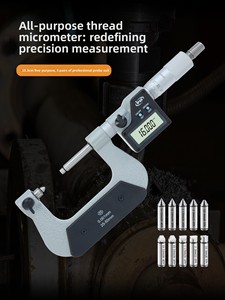 Micrómetro Digital Electrónico de Diámetro Exterior, Tipo Rotatorio, 0-25 mm, Precisión de 0.001 mm - Product Image 3