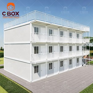 Cbox Luxury Tiny House Portable 3-Story Dormitory Sandwich Panel Office Mining Camp Living Units Detachable Container House - Product Image 1