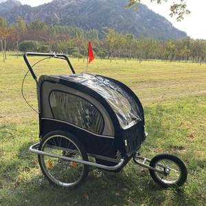 <span class=keywords><strong>2</strong></span> en 1, poussette-vélo pliable pour bébé à deux <span class=keywords><strong>places</strong></span>, remorque pour vélo pour deux enfants - Product Image 3