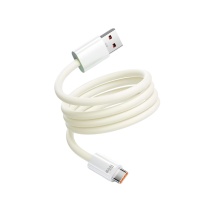 Câble magnétique en silicone à charge super rapide 100W pour tablettes et ordinateurs portables Huawei Honor, câble Type C vers USB-A, compatible 88W 66W 40W