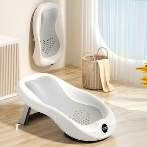 Siège <span class=keywords><strong>de</strong></span> <span class=keywords><strong>bain</strong></span> pour bébé en plastique, support universel pour baignoire, tapis antidérapant, filet <span class=keywords><strong>de</strong></span> <span class=keywords><strong>bain</strong></span> pour nouveau-né, grande taille, design multifonctionnel - Product Image 1