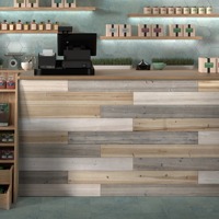 Fournisseur de panneaux muraux en bois à lumière mixte pour la décoration intérieure, usage commercial