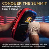 Mitaines de boxe et cibles de frappe en cuir PU, avec coussin épaissi, maille respirante et sangle de poignet réglable pour l'entraînement MMA