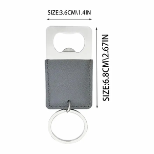 Открывалка для бутылок из искусственной кожи с лазерной гравировкой - Product Image 3