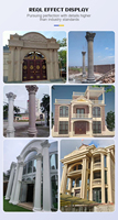 Colonne romaine en plastique ABS haut de gamme la plus vendue Coulée de pilier en béton Décor ménager élégant pour la maison de construction en ciment