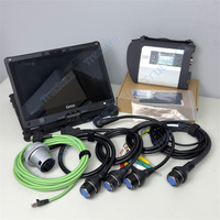 Portátil Getac V110 para Ben-z MB Star C4 SD CONNECT Xentry Das Wis Epc Compact C4 Herramienta de Diagnóstico para Automóviles y Camiones con Cable Completo