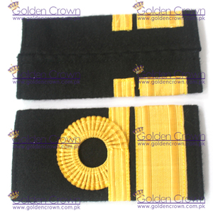 Venta al por mayor de insignias cosidas de diseño 3D, charreteras de hombro con trenzas doradas, logotipo bordado, tela plástica para decoración de uniformes - Product Image 6