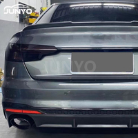 Junyo – Kit de carrosserie RS4 pour Audi A4 2020-2025 : Pare-chocs arrière, lames arrière et diffuseur avec tuyau d'échappement de haute qualité