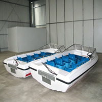 Bateau de passagers d'occasion Grandseaboat pour 6 personnes, Yacht de loisirs, Coque en fibre de verre, Moteur hors-bord 40-60 CV, Télécommande