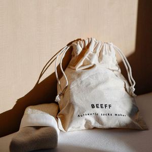 Wholesale Supplier Eco-Conscious Material <b>Pouch</b> Bag Recycled Cotton <b>Drawstring</b> Bag with Logo - Product Image 1