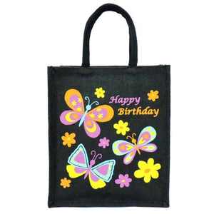 Bolsa de Yute con Bonito Estampado, Bolsa de Compras a Precio Económico, Producto de Alta Calidad Fabricado en India - Product Image 1