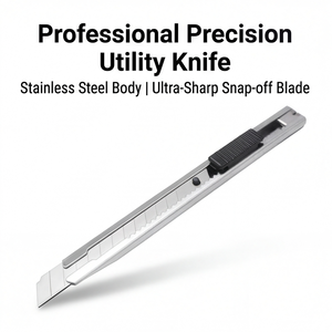 Bien vendu en corée et au <span class=keywords><strong>japon</strong></span> 9mm Snap off Knife Metal Handle Utility Knife Multi-color Customization Handmade Creative Knife - Product Image 1