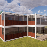 Maison modulaire en panneaux sandwich en acier du fabricant DXH avec piscine hors sol et design préfabriqué