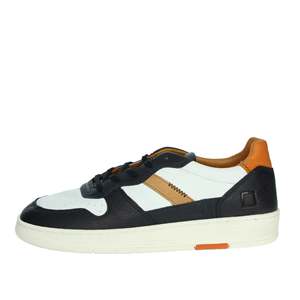 D.A.T.E. Baskets pour hommes blanches et bleues, taille 39, style chunky - Product Image 1