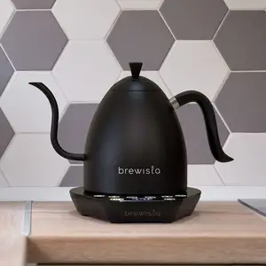 Brewista0.6l二重温度制御ステンレス鋼電気注ぐコーヒー用グースネックストリックスケトル