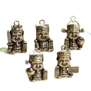 KI tengqiao - Adornos Decorativos de Cobre de Cinco Vías con Diseño de Dios de la Riqueza para Sala de Estar y Dormitorio, Amuleto de Buena Suerte - Product Image 5