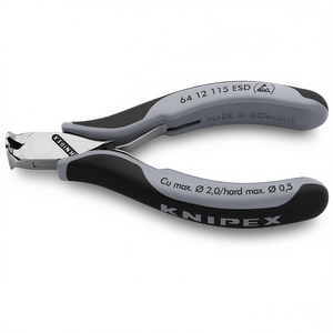 Cutter électronique Knipex ESD 64 12 115, lame de coupe avant, fabriqué en Allemagne - Product Image 1