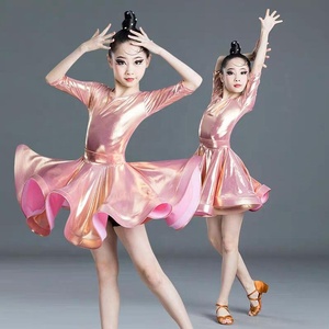 Robe de danse latine professionnelle pour filles vêtements de danse <span class=keywords><strong>Salsa</strong></span> pour enfants vêtements de scène latine pour compétitions d'enfants - Product Image 3