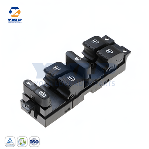 1J4959857D Nuevo interruptor elevalunas delantero izquierdo YXLP para Volkswagen Variant Clasico Jetta Golf R32 Bora, certificado ISO/TS16949 1 - Product Image 1