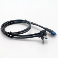 Câble d'extension de carte mère de haute qualité 20 broches 2 ports USB 3.0, câble de panneau frontal, câble combiné USB3.0 vers 20 broches/19 broches