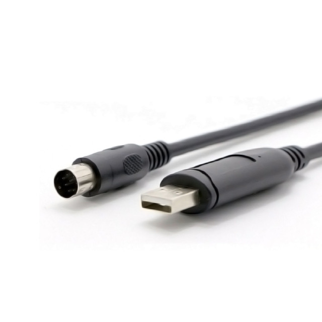 OEM/ODM Original FTDI FT232RL IC USB A to Mini Din 8Pin RS232 Serial Cable for CNC PLC DMX Programming