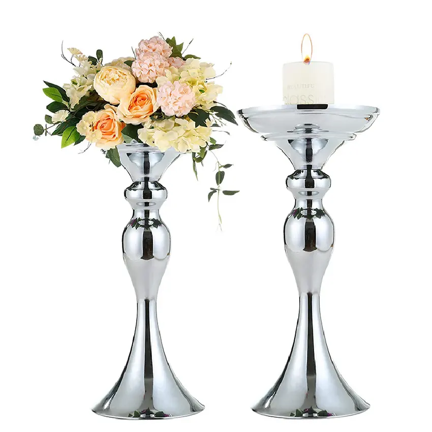 Velas de metal para decoração de casamento, candelabros de chumbo para mesa e decoração de casamento, velas para aniversário e estrada, novidade