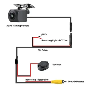Ahd1080p Adas Ai Thông Minh Theo Dõi Công Nhận Xe Phía Sau Xem Bãi Đậu Xe Máy Ảnh Với Người Đi Bộ/Xe Phát Hiện Và Cảnh Báo 816 - Product Image 6