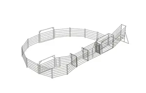 Pannello di recinzione per cavalli da cortile zincati pesanti pannelli per bestiame