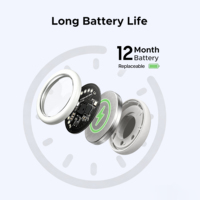 Traceur intelligent certifié MFi avec bracelet en nylon compatible avec Apple Find My et Google Find Hub, bracelet anti-perte pour enfants et personnes âgées