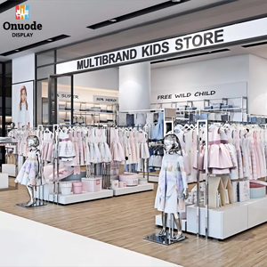 Tienda de ropa personalizada para niños Diseño de ropa para niños Estantes de exhibición Proveedor de muebles para tiendas minoristas Boutiques - Product Image 1
