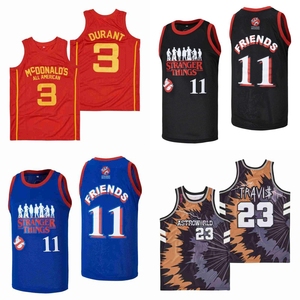 Maillot de basketball de rue brodé et sublimé, taille US, sport ASTROWORLD <span class=keywords><strong>STRANGER</strong></span> <span class=keywords><strong>THINGS</strong></span>, uniforme vintage respirant pour homme - Product Image 1