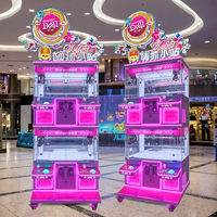 Machine de grue à 4 joueurs personnalisable de vendeur chaud pour la zone de jeu de centre de divertissement de famille