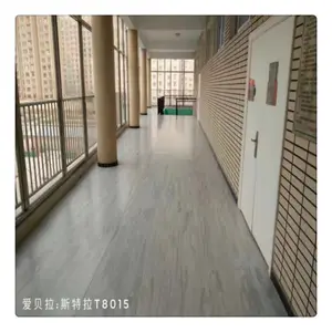 Stok Guangzhou Karpet Lantai Vinil PVC, Gulungan Lantai PVC