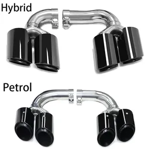 Système d'échappement quadruple hybride essence 2018-2024 avec embouts et accessoires de modification extérieure - Product Image 2