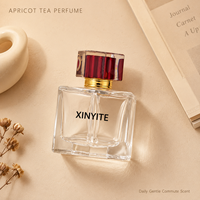 Flacons de parfum de luxe carrés en verre épais 30ml 50ml 100ml, transparents avec capuchon facetté, vides et rechargeables, pour vaporisateur de parfum