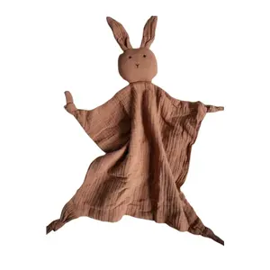 2024 hot selling high-quality rabbit love security blanket baby gift newborn security blanket