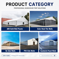 Carpa de Aluminio Resistente para Almacenamiento en Almacenes, Carpa Industrial Semipermanente y Duradera
