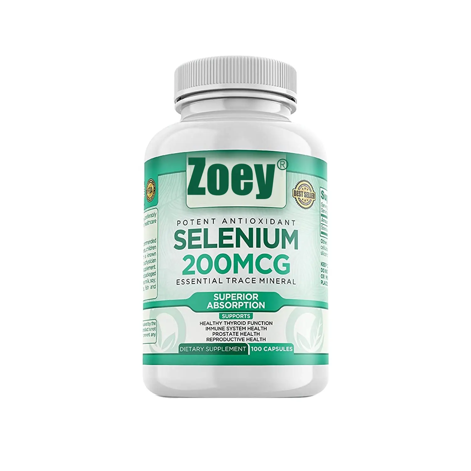 Premium Selenium Supplement Ondersteunt Immuunsysteem Reproductieve En Prostaat Gezondheid Essentiële Sporenelement