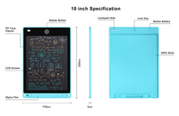 Tablette de dessin magique pour enfants, tablette d'écriture LCD 10 pouces, tableau de gribouillage électronique pour enfants