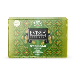 EVISSA 4x150g Traditional Olive Oil <b>Soap</b> - Natural Moisturizing Bath Bar Multipack - Bulk 16 Packs Box - Product Image 1